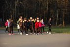 Į pirmąsias treniruotes atėjo apie šimtas bėgimo entuziastų