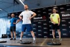 Pramogų pasaulio atstovai prakaitą liejo jėgos ir ištvermės treniruotėse